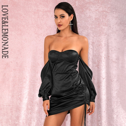 LOVE&LEMONADE Sexy Black  Mini Party Dress